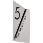 Naambord Model 39 RVS