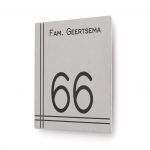 Naambord Model 12 RVS